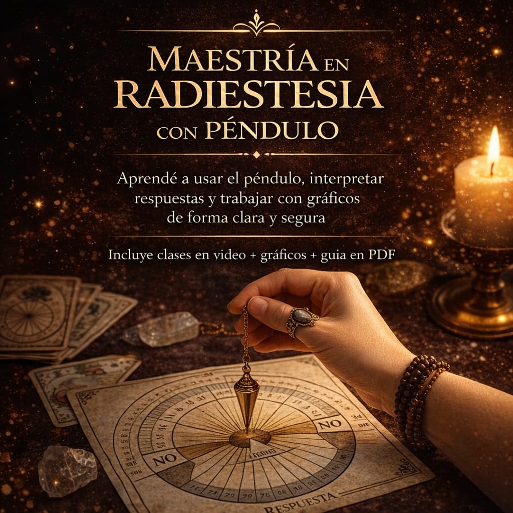 Maestría en Radiestesia con Pendulo Respuestas hay… solo falta aprender a leerlas